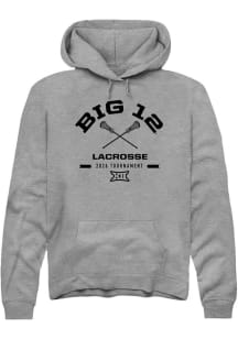 Summit Sportswear Big 12 Mens Graphite 2026 Lacrosse Championship Long Sleeve Hoodie