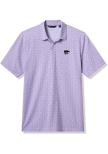 Travis Mathew K-State Wildcats Mens Purple College Bound Short Sleeve Fashion Polo