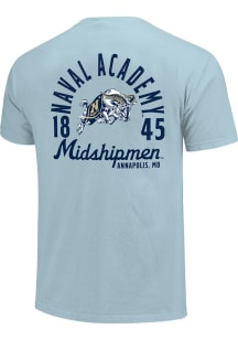 Navy Midshipmen Navy Blue MASCOT OVERLAY Short Sleeve T Shirt