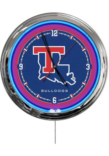 Louisiana Tech Bulldogs Multi Color LED Wall Clock