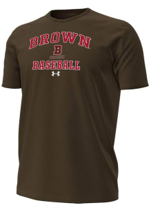Under Armour Brown Bears Brown Baseball Performance Short Sleeve T Shirt