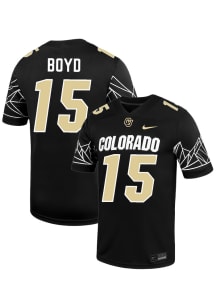 Jah Jah Boyd  Nike Colorado Buffaloes Black NIL Name And Number Football Jersey