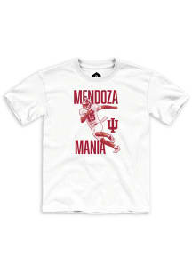 Fernando Mendoza Indiana Hoosiers Youth White Mendoza Mania Fashion Player Tee