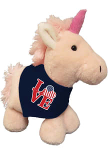Philadelphia Unicorn Love USA Flag Bandana Plush - Pink