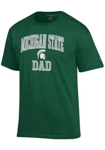 Champion Michigan State Spartans Green Est Date Dad Jersey Short Sleeve T Shirt