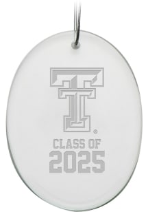 Texas Tech Red Raiders Class of 2025 Oval Ornament - White