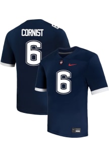 Trey Cornist  Nike UConn Huskies Navy Blue NIL Name And Number Football Jersey