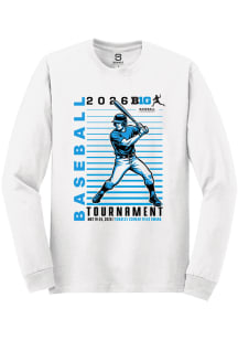 Summit Sportswear Big Ten White 2026 Baseball Tournament Long Sleeve T Shirt