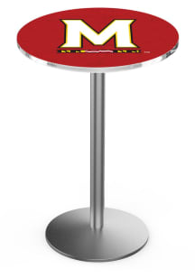 Maryland Terrapins Stainless Round Base Pub Table