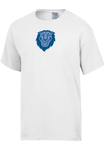 ComfortWash Columbia College Cougars Womens White Garment Dyed Short Sleeve T-Shirt