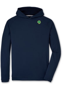 Peter Millar Notre Dame Fighting Irish Mens Navy Blue Pine Long Sleeve Hoodie
