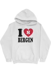 Bergen Reilly Campus Ink Nebraska Cornhuskers Youth I Heart Bergen Hoodie Long Sleeve Player Hoodi..