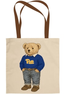 Pitt Panthers White Teddy Bear Tote Tote