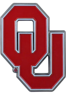 Oklahoma Sooners Full Color Car Emblem - Crimson