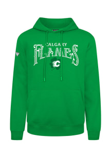 Levelwear Calgary Flames Mens Kelly Green Podium St. Patrick's Day Long Sleeve Hoodie