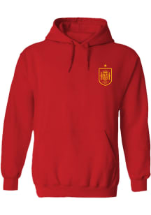 Vive La Fete Spain National Team Womens Red Dana Hooded Sweatshirt