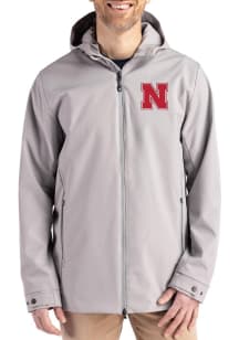 Cutter and Buck Nebraska Cornhuskers Mens Grey Camano Light Weight Jacket