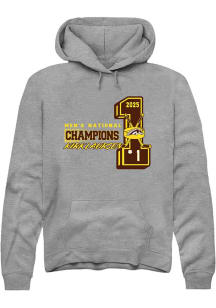 Kirk Laursen Western Michigan Broncos Mens Grey NIL 2025 National Champions Player Hood