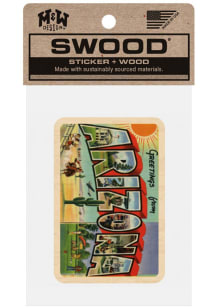 Arizona Greetings From Stickers - Brown