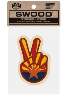 Arizona Peace Flag Stickers - Brown