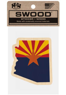Arizona State Shape Stickers - Brown