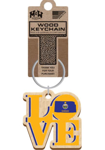 Kansas Love Keychain - Brown