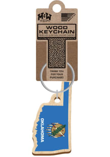 Oklahoma State Shape Keychain