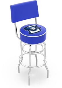 Creighton Bluejays Double-Ring Swivel with Back Pub Stool - Black