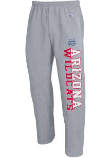 Champion Arizona Wildcats Mens Grey Heather Open Bottom Sweatpants