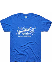 Charlie Hustle NASCAR Gear Blue KS Speedway Short Sleeve Fashion T Shirt