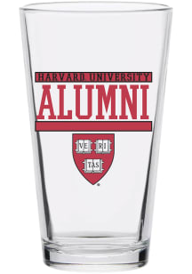 Harvard Crimson 16oz Alumni Pint Glass - White