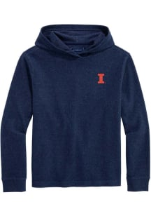 Vineyard Vines Illinois Fighting Illini Mens Navy Blue Calmwater Long Sleeve Hoodie