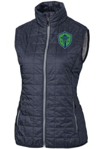 Cutter and Buck Seattle Sounders FC Womens Anthracite Rainier PrimaLoft Vest