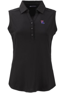 Cutter and Buck Louisiana Tech Bulldogs Womens Black Forge Eco Polo Shirt