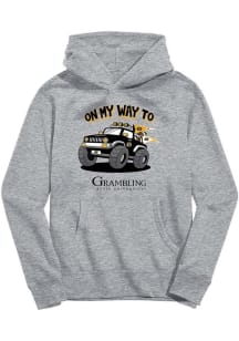 Vive La Fete Grambling State Tigers Youth Grey On My Way Long Sleeve Hoodie