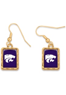 K-State Wildcats Vivian Gold Womens Earrings