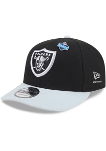 New Era Las Vegas Raiders Black 2026 NFL Draft 9FIFTY Mens Snapback Hat
