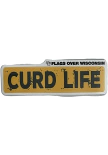 Wisconsin Curd Life Stickers - Yellow