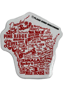 Wisconsin Supper Club Stickers - Red
