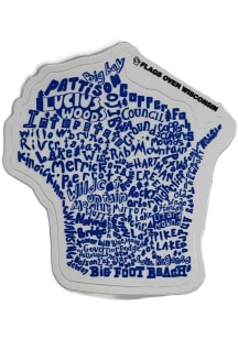 Wisconsin State Parks Stickers - Blue