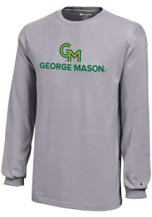 Champion George Mason University Youth Grey Core Long Sleeve T-Shirt