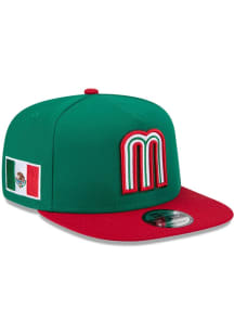 New Era Mexico Kelly Green 2026 World Baseball Classic 9FIFTY A-Frame Mens Snapback Hat