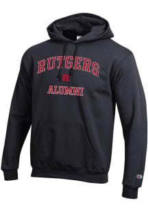 Champion Rutgers Scarlet Knights Mens Black Alumni Powerblend Long Sleeve Hoodie