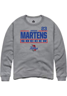 Jordan Martens Tulsa Golden Hurricane Mens Graphite NIL Stacked Box Player Crew