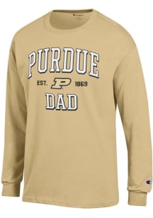 Champion Purdue Boilermakers Gold Est Date Dad Jersey Long Sleeve T Shirt