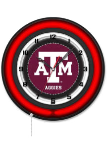 Texas A&M Aggies 19in Neon Wall Clock