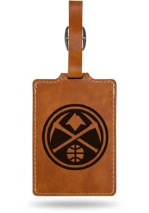 Denver Nuggets Brown Laser Engraved Luggage Tag