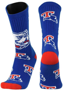 Louisiana Tech Bulldogs Super Mascot Mens Crew Socks