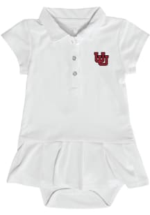 Utah Utes Baby Girls White Caroline Short Sleeve Dress