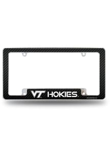 Virginia Tech Hokies Carbon Fiber All Over Chrome License Plate Frame - Maroon